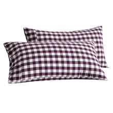 Sierra Yarn-Dyed Gingham Washed Cotton Pillowcases (Set of 2)